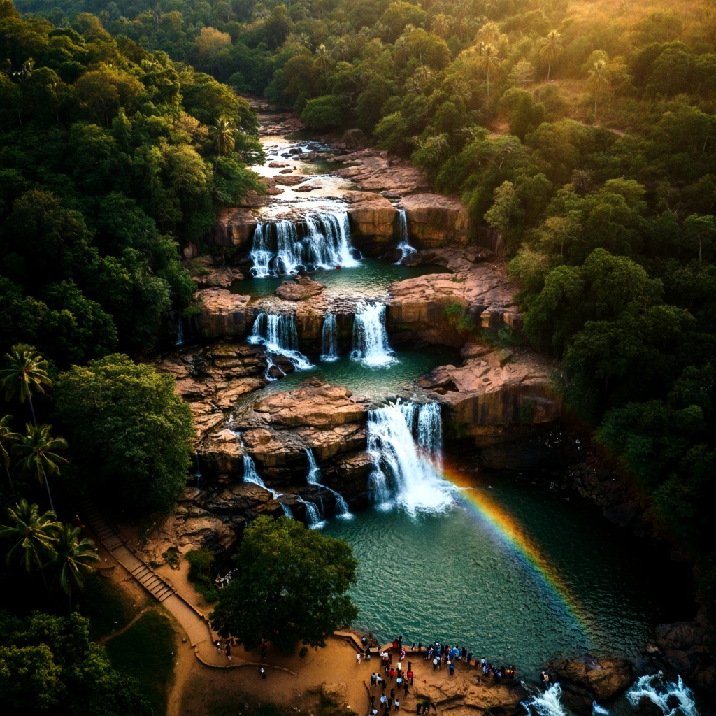 waterfall in the Adilabad district pochera Waterfall