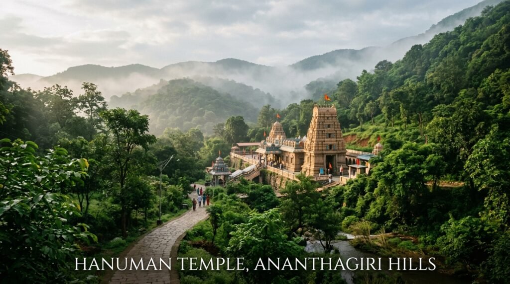 Hanuman Temple, Ananthagiri Hills vikarabad